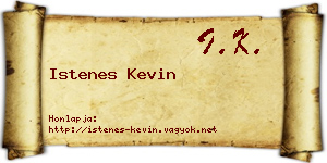 Istenes Kevin névjegykártya